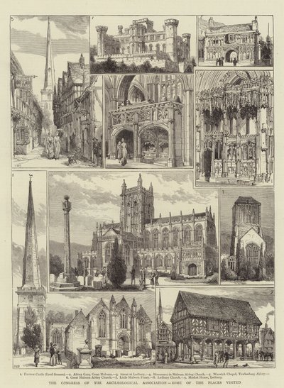 El Congreso de la Asociación Arqueológica, algunos de los lugares visitados de Henry William Brewer
